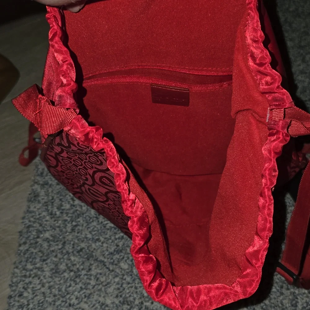 Red Drawstring Backpack - Picture 2 of 4